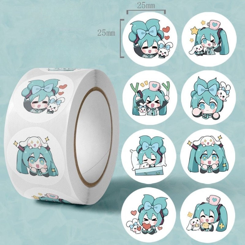 Ins Aesthetic Cute Hatsune Mik - Wall Sticker ulasan dan harga