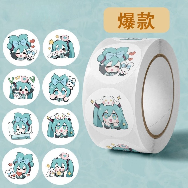 Ins Aesthetic Cute Hatsune Mik - Wall Sticker ulasan dan harga