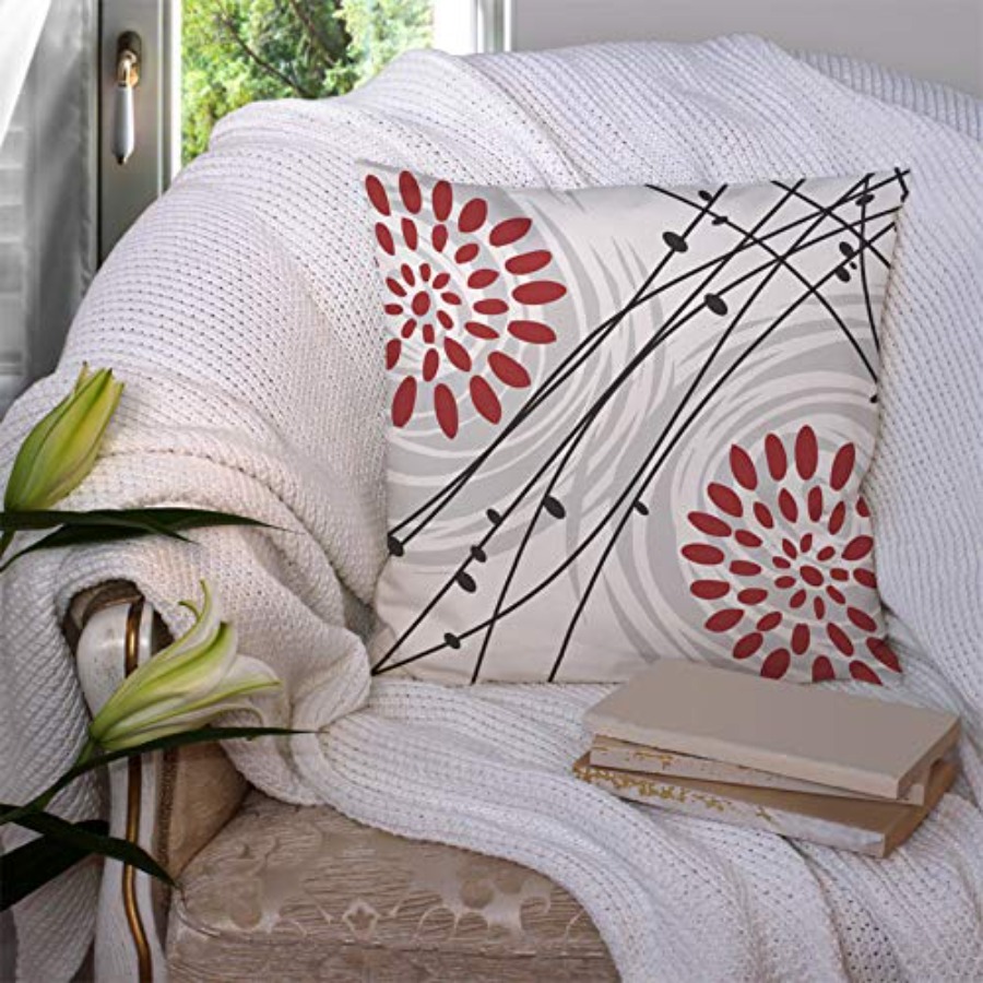 Throw Pillow Covers Black Bold - Throw Pillow ulasan dan harga