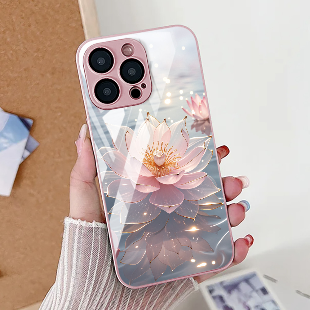 Lotus Flower Phone Case For iP - Vase Decor ulasan dan harga
