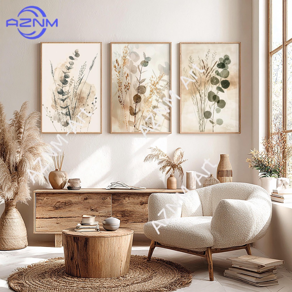 1/3PCS ，Botanical Wall Art Set - Abstract Canvas Set ulasan dan harga