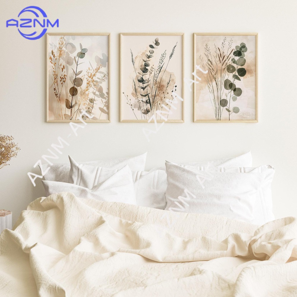 1/3PCS ，Botanical Wall Art Set - Abstract Canvas Set ulasan dan harga