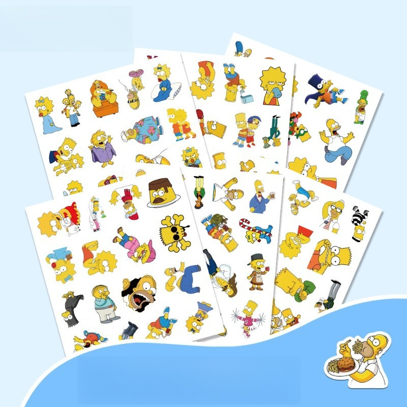 The Simpsons Homer Marge Bart  - Wall Sticker ulasan dan harga
