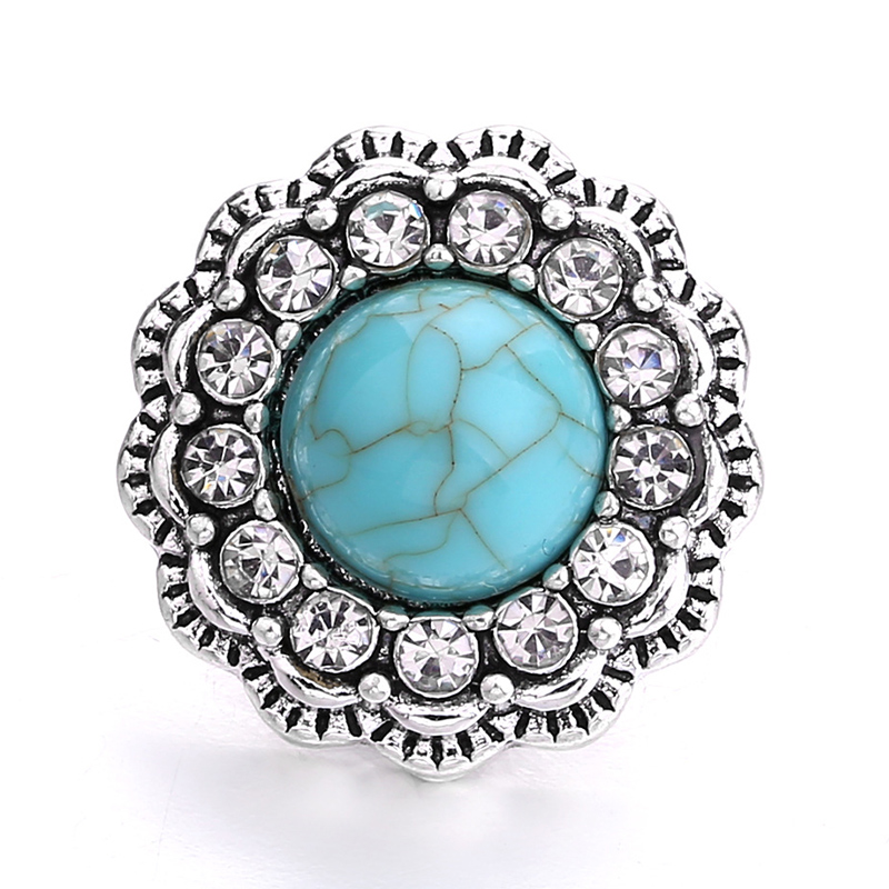 Turquoise stone Rhinestones An - Vase Decor ulasan dan harga