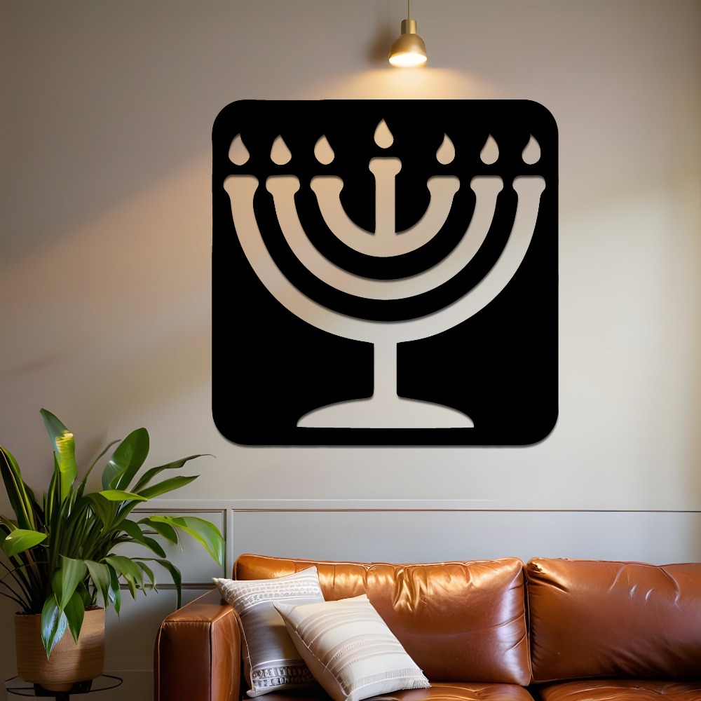 CIFBUY Vintage Menorah Metal W - Wall Art ulasan dan harga