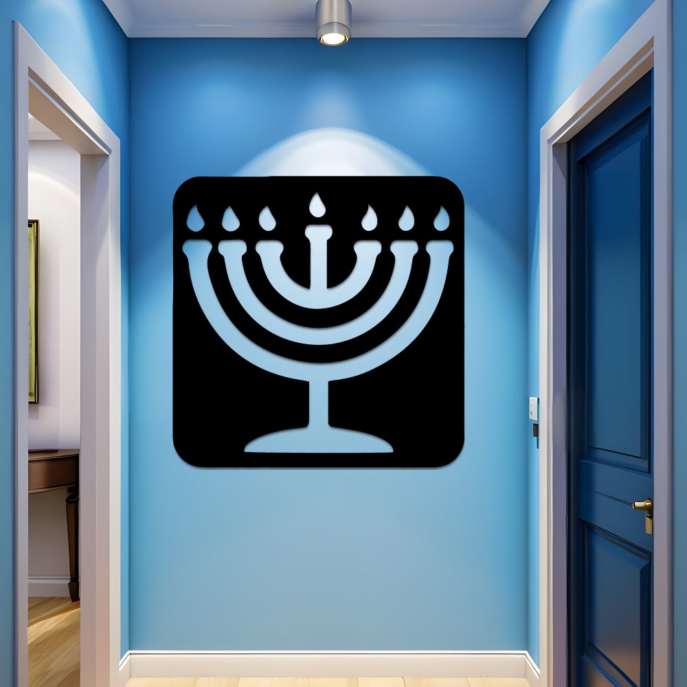 CIFBUY Vintage Menorah Metal W - Wall Art ulasan dan harga