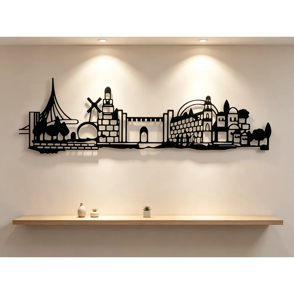 CIFBUY Iron Wall Art Jerusalem - Wall Art ulasan dan harga