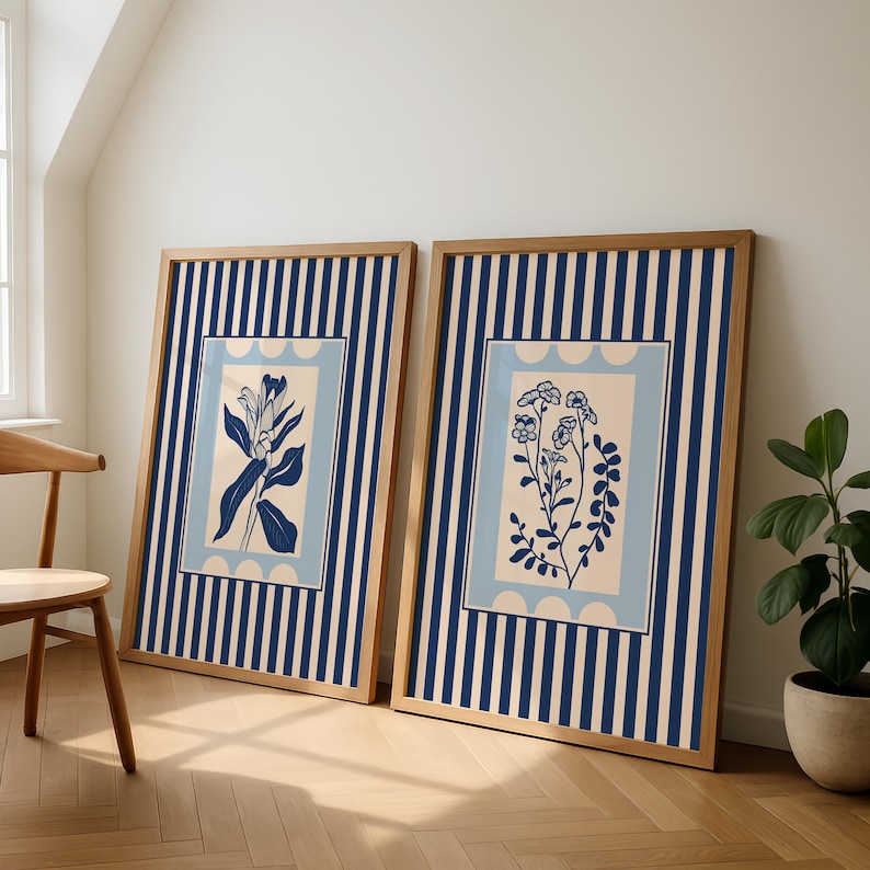 2pcs/set Bohemian Style Plant  - Abstract Canvas Set ulasan dan harga