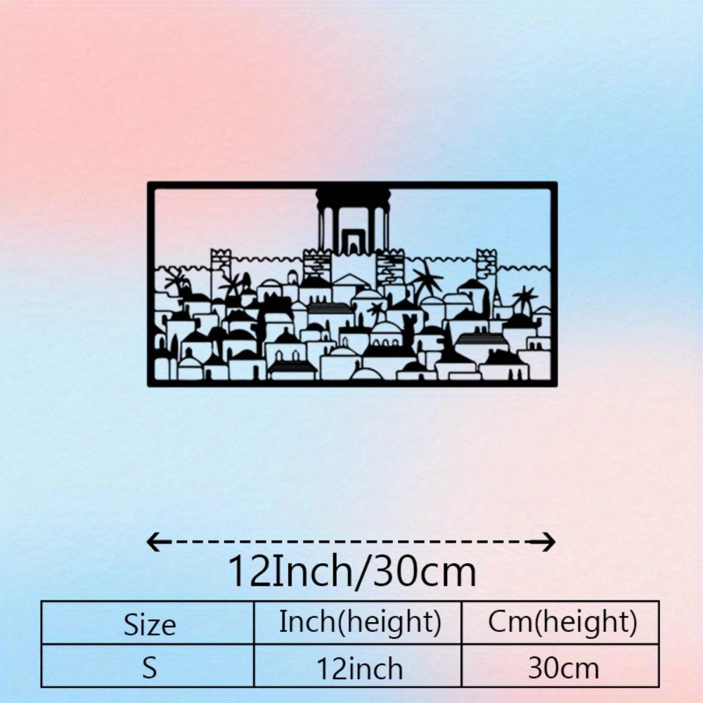 CIFBUY Metal Wall Art Jerusale - Wall Art ulasan dan harga