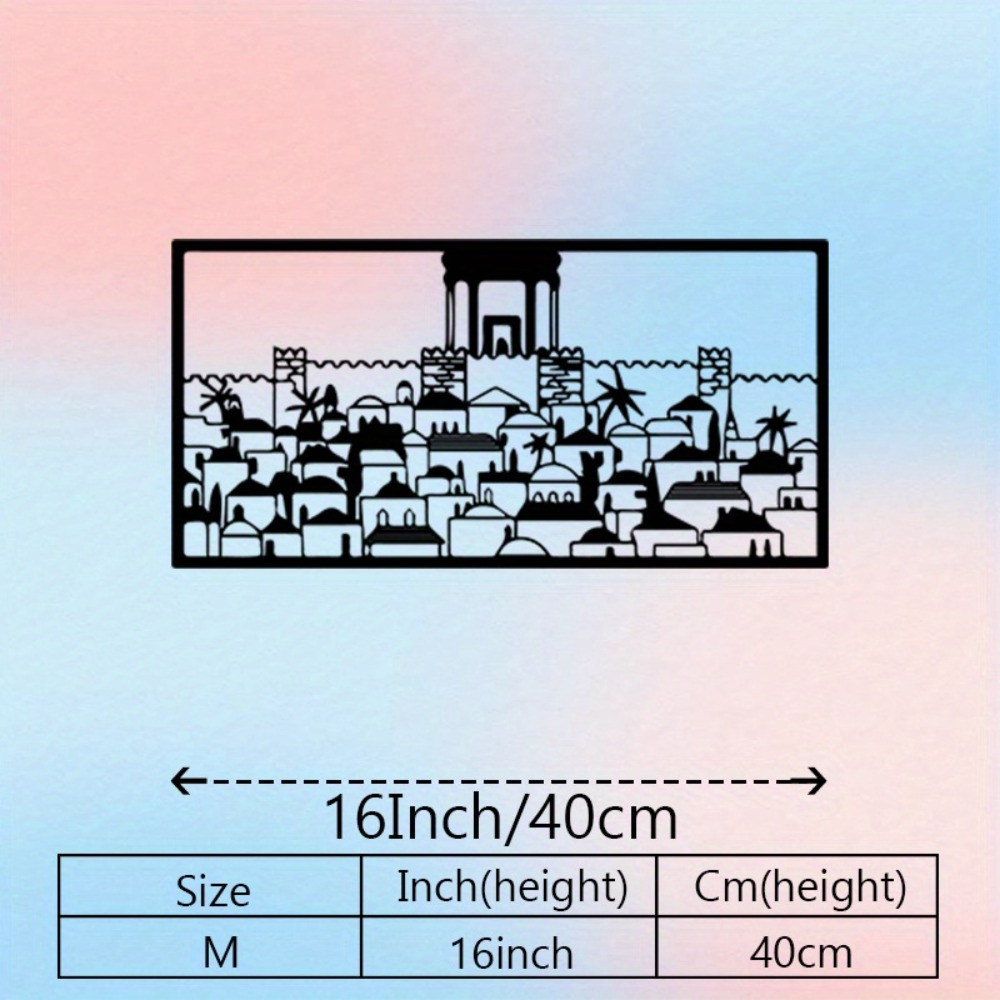 CIFBUY Metal Wall Art Jerusale - Wall Art ulasan dan harga