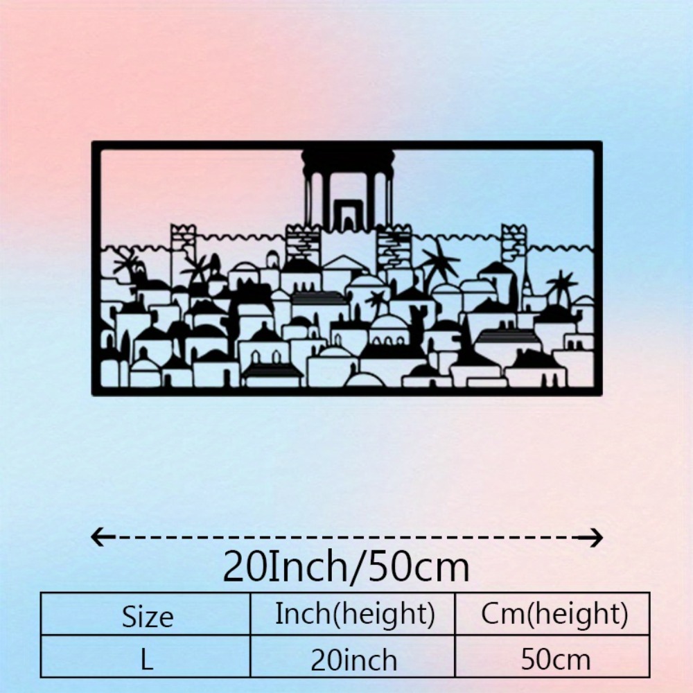 CIFBUY Metal Wall Art Jerusale - Wall Art ulasan dan harga