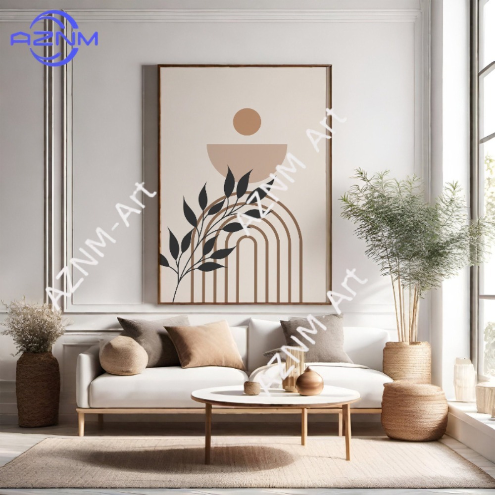 1/2Pcs Green Botanical Wall Ar - Abstract Canvas Set ulasan dan harga