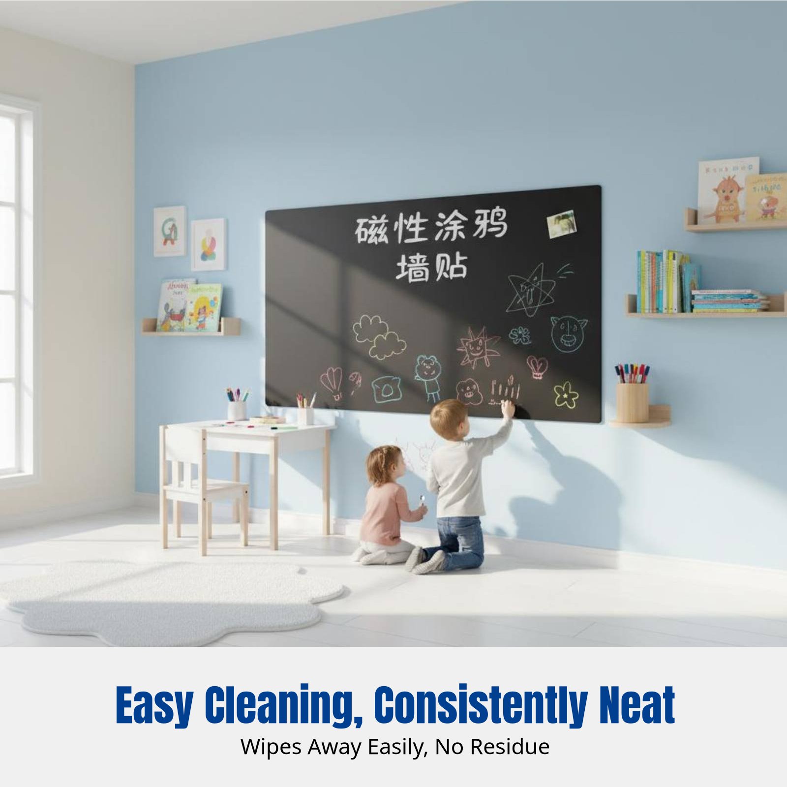 Whiteboard Wall Sticker for Ki - Wall Sticker ulasan dan harga