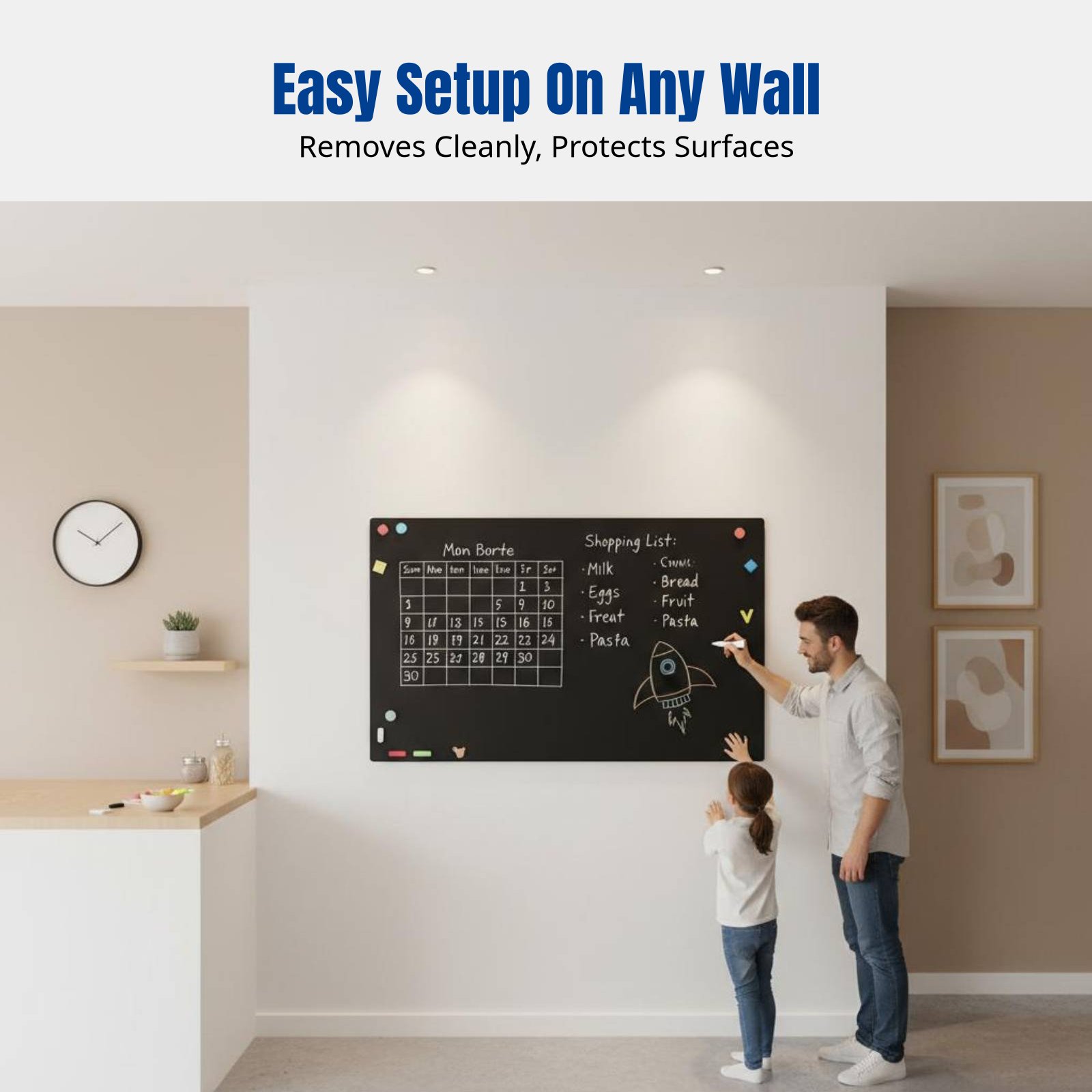 Whiteboard Wall Sticker for Ki - Wall Sticker ulasan dan harga